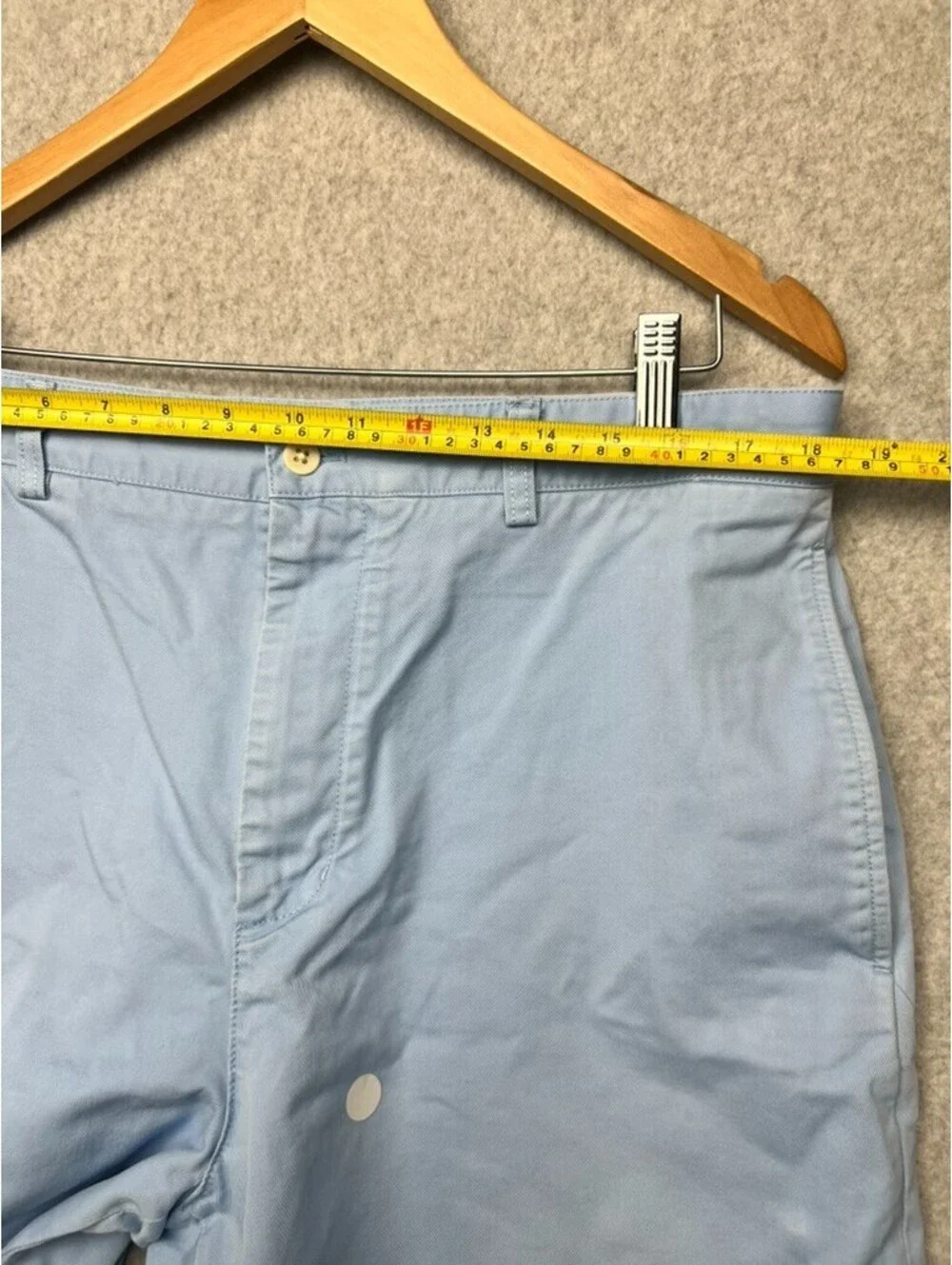 Vineyard Vines Breaker Shorts Mens 36 Light Blue Chino Preppy Coastal Old Money